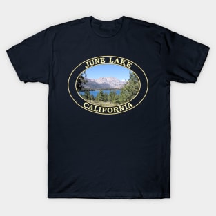 June Lake and Eastern Sierra Nevada Mountains at June Lake, California T-Shirt